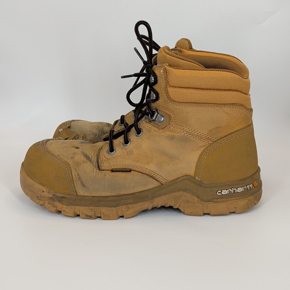 Carhartt Waterproof Steel‎ Toe Work Boots Mens Size 10.5 Tan CMF6356 EH main image 10